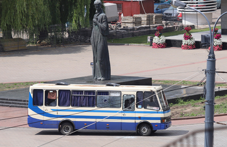 Автобус с заложниками в Луцке.