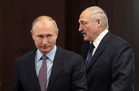 Владимир Путин и Александр Лукашенко. Архивное фото.