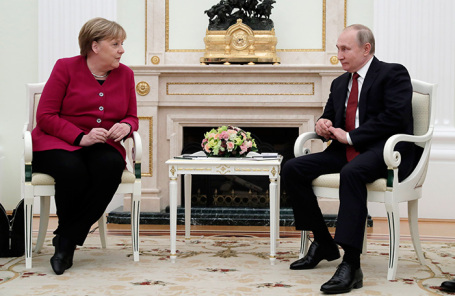 Владимир Путин и Ангела Меркель.