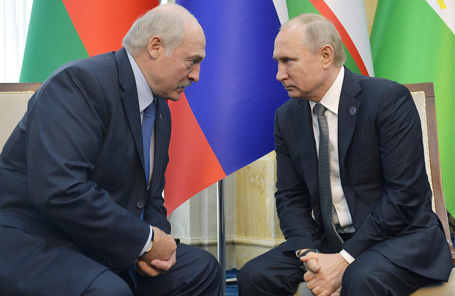Владимир Путин и Александр Лукашенко.