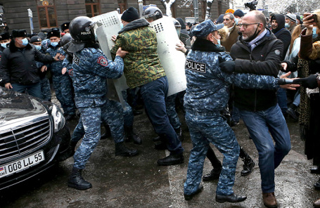 Акция протеста в Ереване.