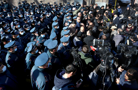 Акция протеста в Ереване.