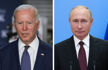 Джо Байден и Владимир Путин.