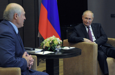 Владимир Путин и Александр Лукашенко.