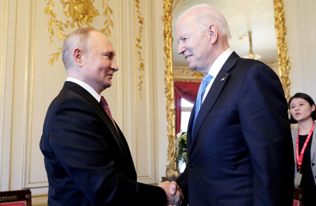 Владимир Путин и Джо Байден.