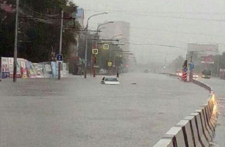 На улицах Красноярска.