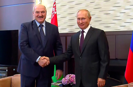 Александр Лукашенко и Владимир Путин.