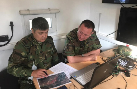 Сотрудники пожарной части Жамбылской области. Респубика Казахстан.