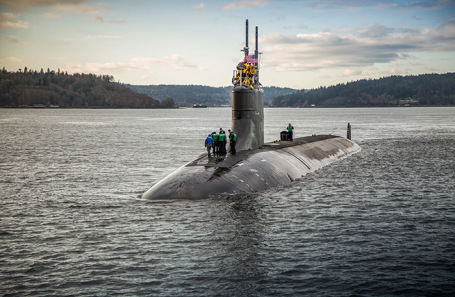Субмарина USS Connecticut. Архив.