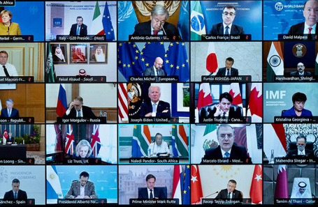 Чрезвычайный саммит G20 по Афганистану в режиме онлайн.