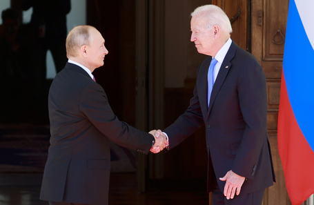 Владимир Путин и Джо Байден.