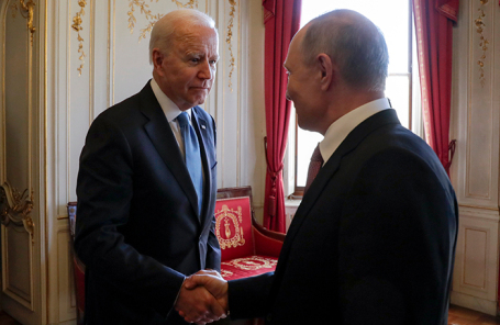 Владимир Путин и Джо Байден.