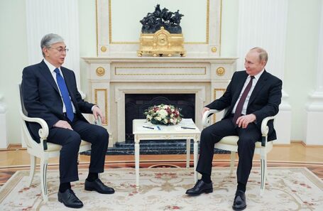 Владимир Путин и Касым-Жомарт Токаев.
