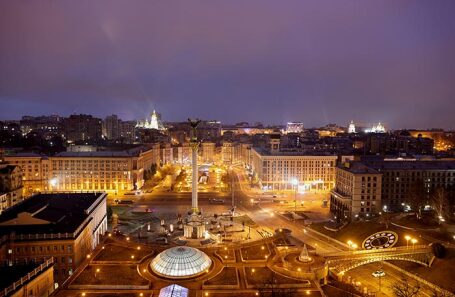 Вид Киева. Утро, 24 февраля.