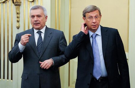 Вагит Алекперов и Владимир Евтушенков (слева направо).