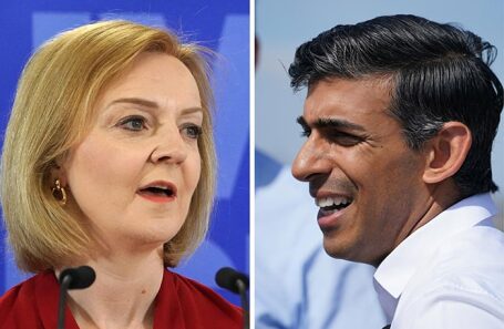 Лиз Трасс и Риши Сунак.