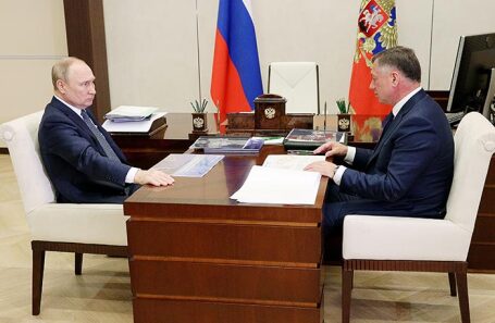 Владимир Путин и Марат Хуснуллин.