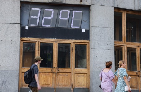 Жара в Москве.