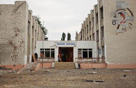 Школа в Чугуеве. Харьковская область. 25 июля 2022 года.