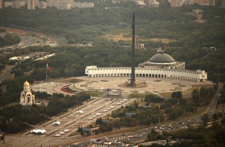 Москва под смогом.