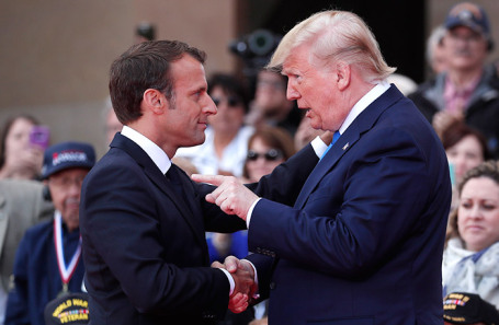 Эммануэль Макрон и Дональд Трамп. Архив.
