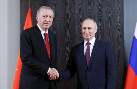 Реджеп Тайип Эрдоган и Владимир Путин.