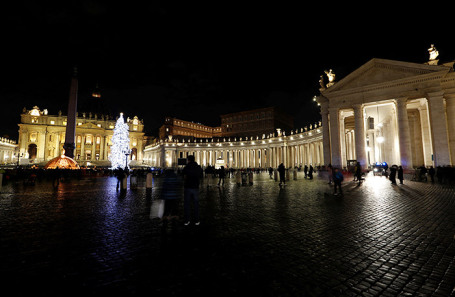 Площадь Святого Петра. Ватикан.