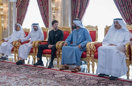 Основатель Telegram Павел Дуров на встрече с руководством Объединенных Арабских Эмиратов.