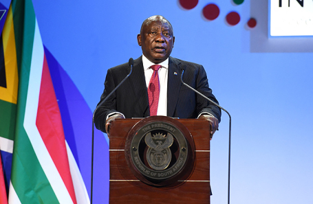 Президент ЮАР Сирил Рамапоса.