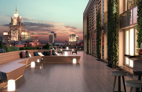 Терраса одного из клубных домов Turandot Residences & Artisan.