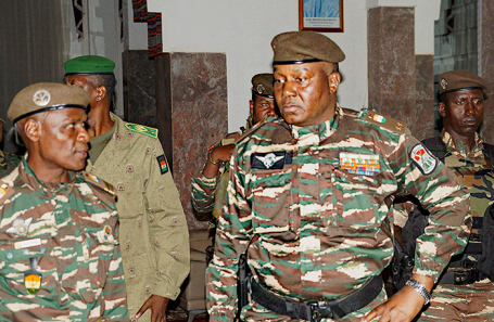 Генерал Абдурахман Тиани, которого лидеры переворота провозгласили новым главой государства Нигер.