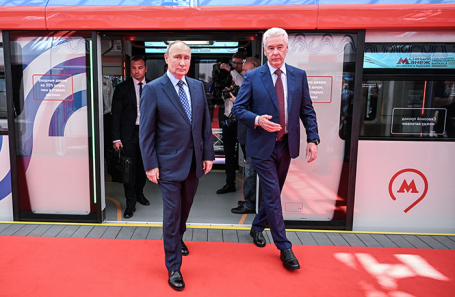 Владимир Путин и Сергей Собянин.