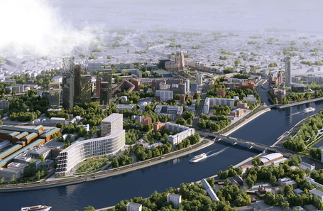 Панорама будущей застройки района «Павелецкой»