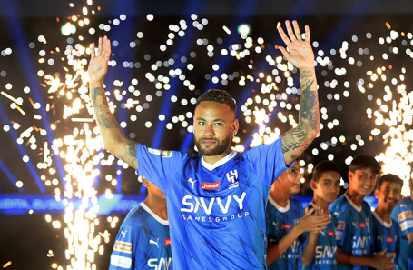 Бразильский нападающий Неймар, который перешел в клуб Саудовской Аравии «Аь-Хиляль».