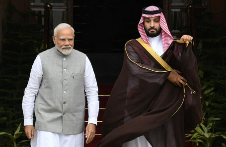 Нарендра Моди и наследный принц Саудовской Аравии Мухаммед бен Салман.