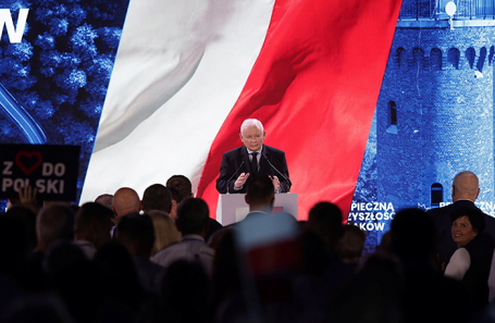 Лидер правящей партии «Право и справедливость» (ПиС) Ярослав Качиньский.