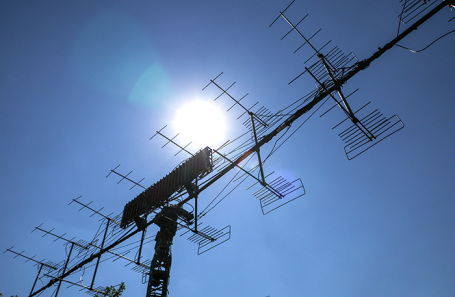 Антенны системы ПВО.