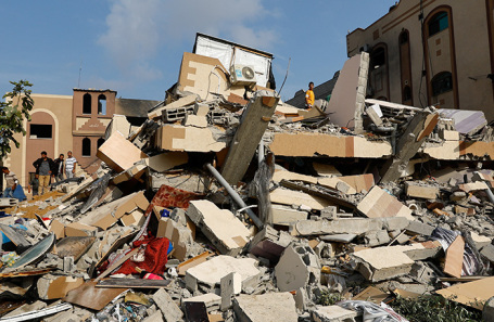 Разрушения в cекторе Газа.