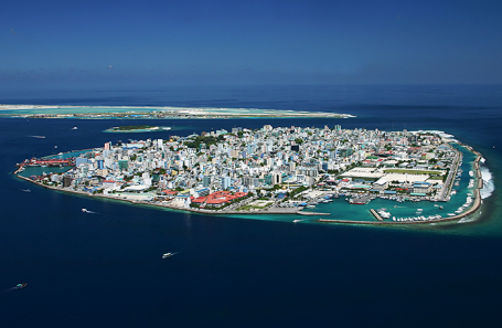 Вид на город Мале.