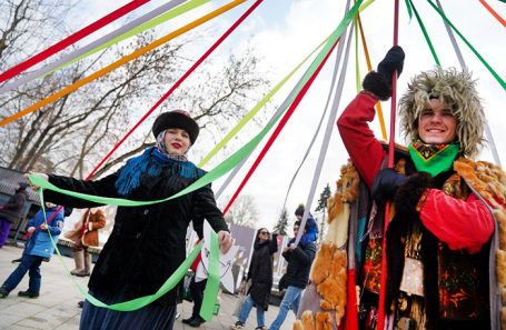 Масленичные гулянья на ВДНХ.