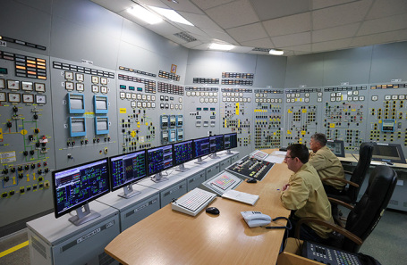 Центр управления на Запорожской атомной электростанции.