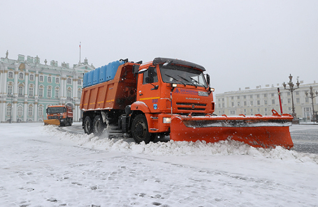 Снегопад в Санкт-Петербурге.