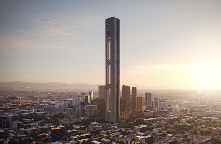 Визуализация здания, предназначенного также для хранения энергии.