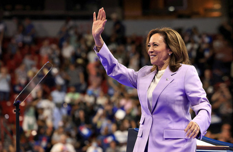 Кандидат в президенты от Демократической партии и вице-президент США Камала Харрис.