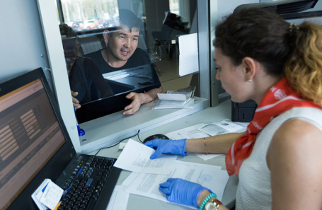 Работа миграционного центра в Московской области.