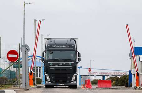 Пункт пропуска «Чернышевское» на границе с Литвой.
