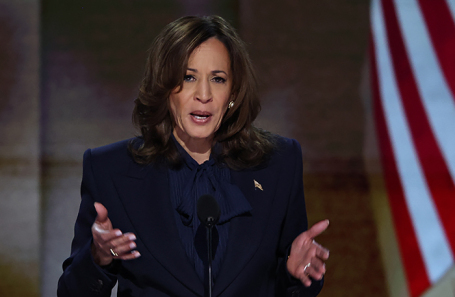 Кандидат в президенты от Демократической партии и вице-президент США Камала Харрис.