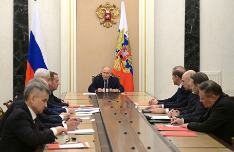 Заседание Совета безопасности Российской Федерации по ядерному сдерживанию.