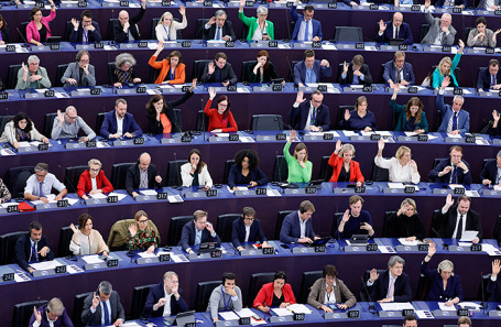 Пленарная сессия Европарламента в Страсбурге.