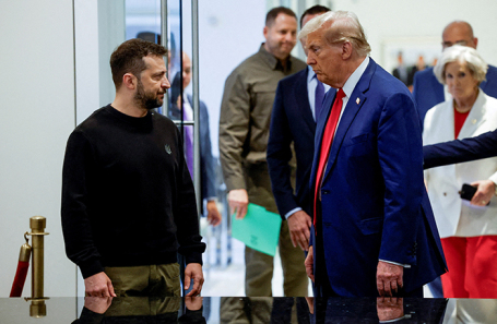 Дональд Трамп и Владимир Зеленский.